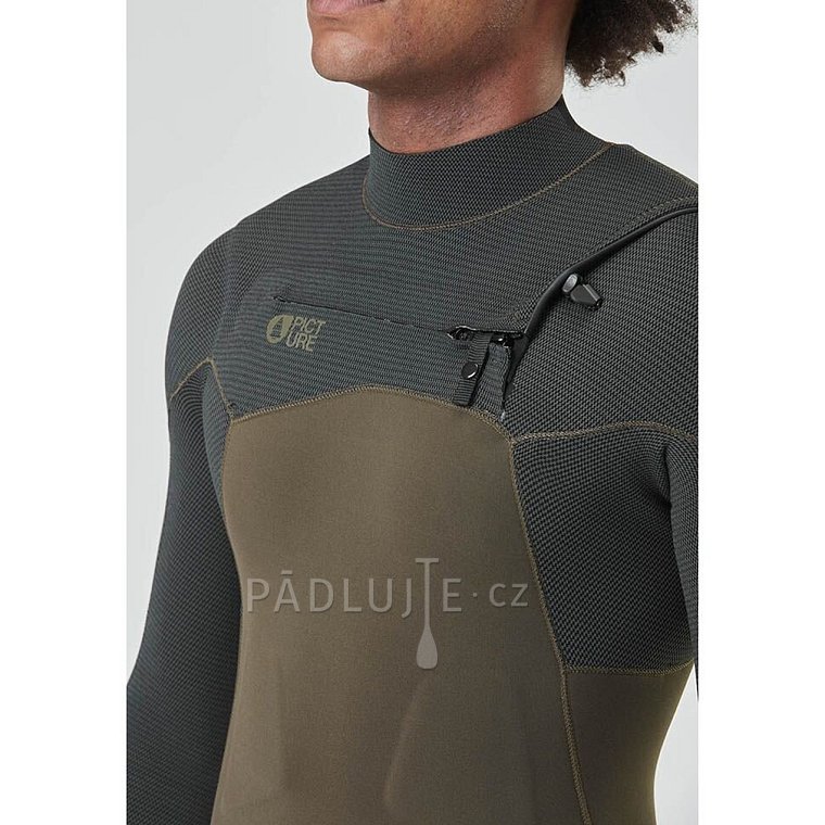 Neopren pánský PICTURE Flexskin 3/2 FZ DARK ARMY GREEN pro sportovní pádlování