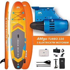 Paddleboard AQUA MARINA GO TURBO 330  10'10'' s  motorem AQUA MARINA BlueDrive S Power fin