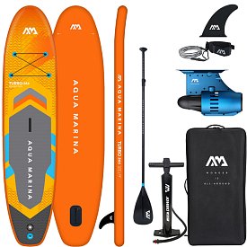 Paddleboard AQUA MARINA GO TURBO 366  12'0 s  motorem AQUA MARINA BlueDrive S Power fin