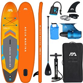 Paddleboard AQUA MARINA GO TURBO 366  12'0 s  motorem AQUA MARINA BlueDrive S Power fin