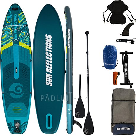 Paddleboard  SUN REFLECTIONS XXL 11'6'' COMBO Emerald drift - nafukovací