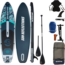 Paddleboard SUN REFLECTIONS XXL 11'6'' COMBO Forest Gray - nafukovací