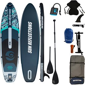 Paddleboard SUN REFLECTIONS XXL 11'6'' COMBO Forest Gray - nafukovací