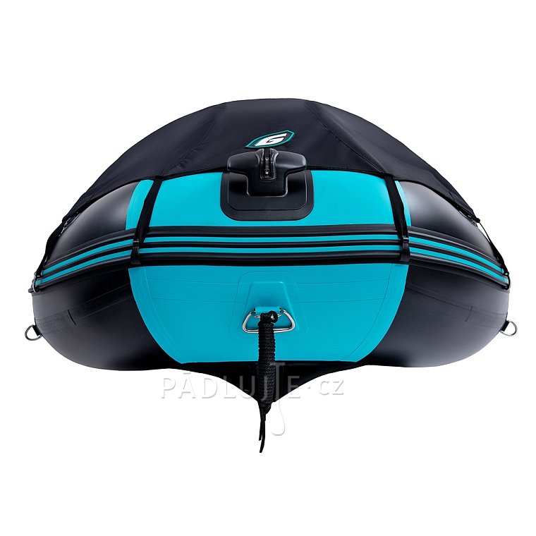 Člun GLADIATOR CLASSIC C330AD black turquoise - nafukovací člun s vysokotlakou podlahou