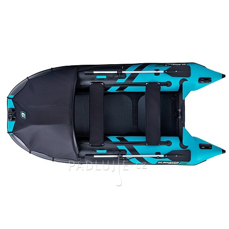 Člun GLADIATOR CLASSIC C330AD black turquoise - nafukovací člun s vysokotlakou podlahou
