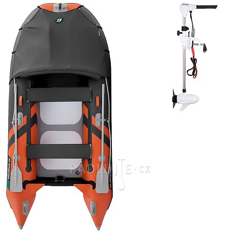 Člun GLADIATOR ACTIVE C330AD orange dark grey - nafukovací člun s vysokotlakou podlahou