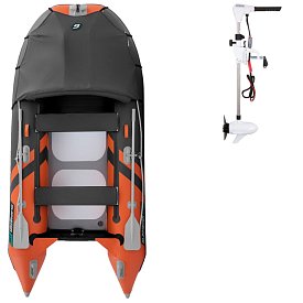 Člun GLADIATOR ACTIVE C330AD orange dark grey - nafukovací člun s vysokotlakou podlahou