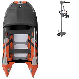 Člun GLADIATOR ACTIVE C330AD orange dark grey - nafukovací člun s vysokotlakou podlahou