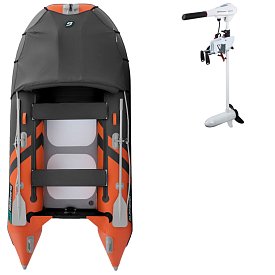 Člun GLADIATOR ACTIVE C330AD orange dark grey - nafukovací člun s vysokotlakou podlahou