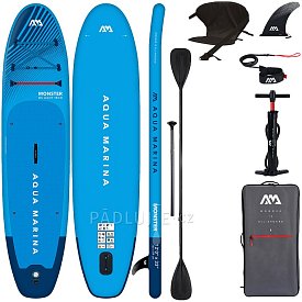 Paddleboard AQUA MARINA MONSTER 12'0 BLUE kajaková sada- nafukovací POUŽITÉ ZBOŽÍ