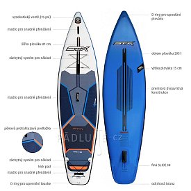 Paddleboard STX Tourer 11'6 s pádlem - nafukovací - POUŽITÉ ZBOŽÍ