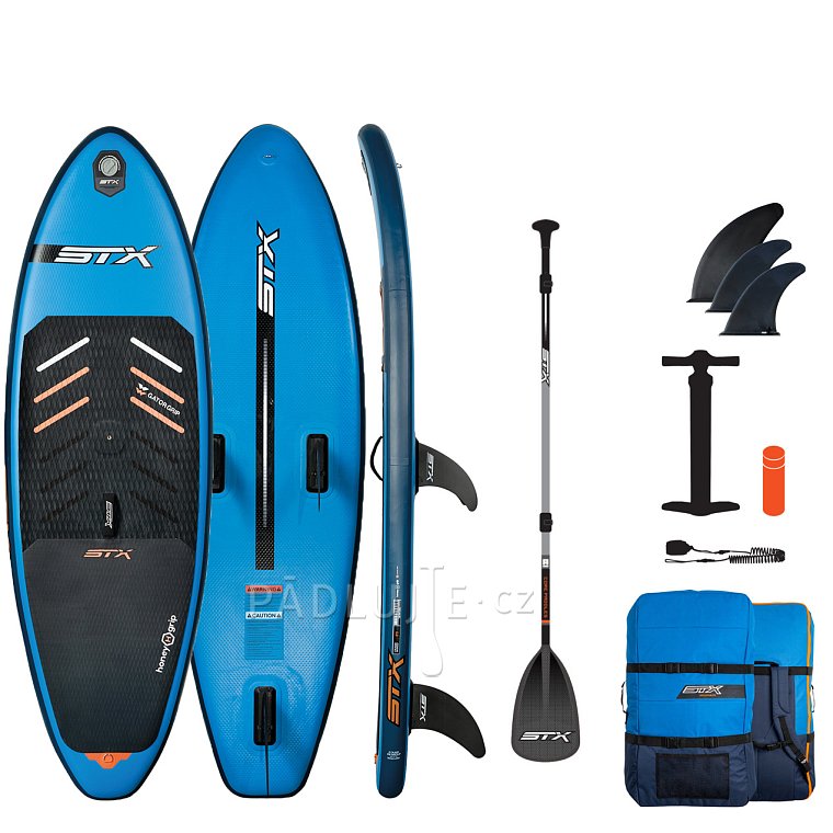 Paddleboard STX HYBRID JUNIOR CRUISER 8'' TEAL/ORANGE s pádlem - nafukovací paddleboard a windsurfing