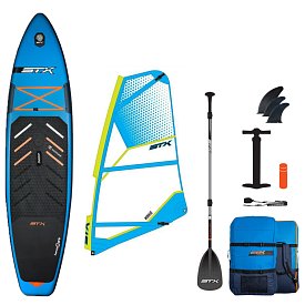 Paddleboard STX WindSUP Hybrid Cruiser Family 11'2 TEAL/ORANGE komplet s plachtou - nafukovací