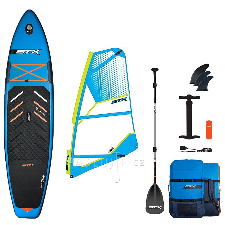 Paddleboard STX HYBRID CRUISER HYBRID FAMILY TEAL/ORANGE komplet s plachtou - nafukovací