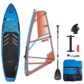 Paddleboard STX WindSUP Hybrid Cruiser Family 11'2 TEAL/ORANGE komplet s plachtou - nafukovací