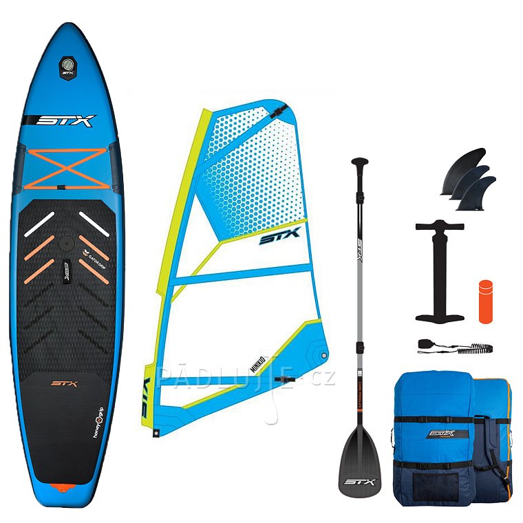 Paddleboard STX HYBRID CRUISER HYBRID FAMILY TEAL/ORANGE komplet s plachtou - nafukovací