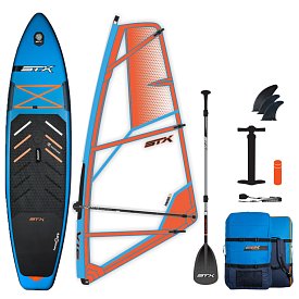 Paddleboard STX WindSUP Hybrid Cruiser Family 11'2 TEAL/ORANGE komplet s plachtou - nafukovací