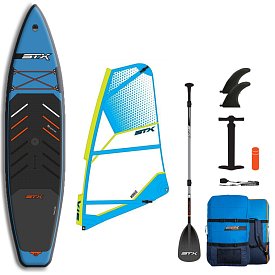 Paddleboard STX WindSUP Hybrid Tourer 12'  TEAL/ORANGE komplet s plachtou - nafukovací