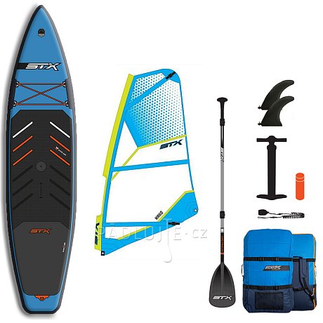 Paddleboard STX WindSUP Hybrid Tourer 12'  TEAL/ORANGE komplet s plachtou - nafukovací