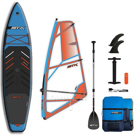 Paddleboard STX WindSUP Hybrid Tourer 12'  TEAL/ORANGE komplet s plachtou - nafukovací
