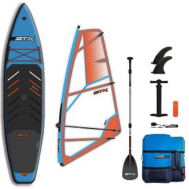 Paddleboard STX HYBRID TOURER 12'  TEAL/ORANGE komplet s plachtou - nafukovací
