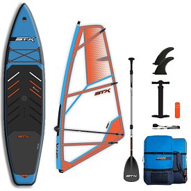 Paddleboard STX WindSUP Hybrid Tourer 12'  TEAL/ORANGE komplet s plachtou - nafukovací