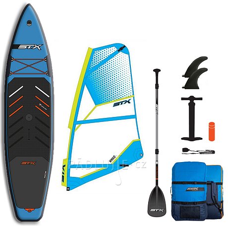Paddleboard STX WindSUP Hybrid Tourer 12'  TEAL/ORANGE komplet s plachtou - nafukovací