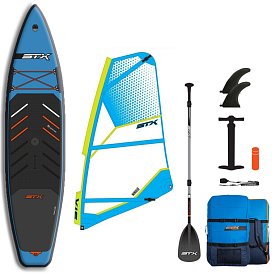 Paddleboard STX WindSUP Hybrid Tourer 12'  TEAL/ORANGE komplet s plachtou - nafukovací