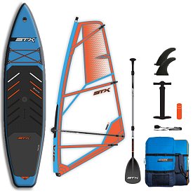 Paddleboard STX WindSUP Hybrid Tourer 12'  TEAL/ORANGE komplet s plachtou - nafukovací
