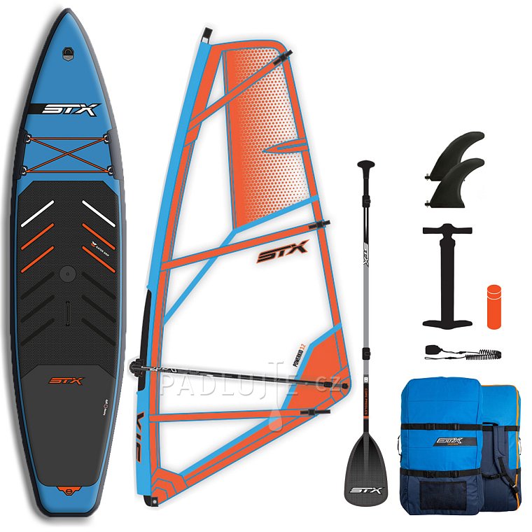 Paddleboard STX HYBRID TOURER 12'  TEAL/ORANGE komplet s plachtou - nafukovací