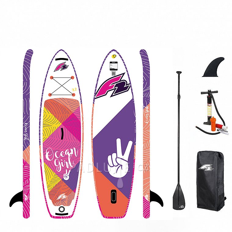 Paddleboard F2 OCEAN GIRL 8'2 s pádlem - nafukovací paddleboard