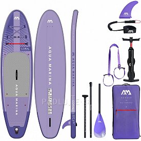 Paddleboard AQUA MARINA CORAL 10'2 fialová - nafukovací - ROZBALENÉ ZBOŽÍ