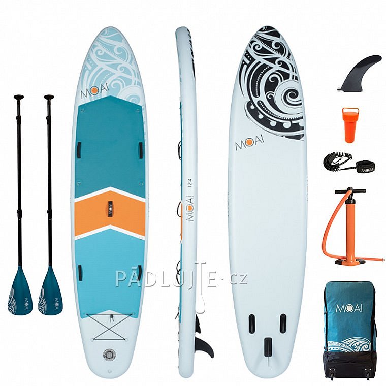 Paddleboard MOAI MULTI-PERSON 12'4 - nafukovací ROZBALENÉ ZBOŽÍ