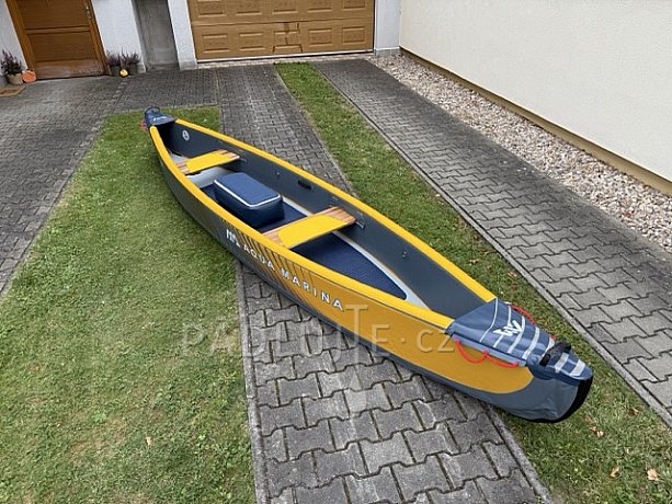 Kanoe AQUA MARINA Tomahawk AIR-C3 - trojmístná nafukovací - varianta: základní sada - POUŽITÉ ZBOŽÍ