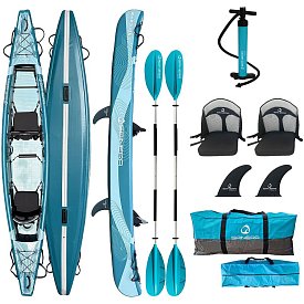 Nafukovací kajak Spinera Molveno 430 dvoumístný kajak nebo kánoe 2x pádlo + pumpa - POUŽITÉ ZBOŽÍ