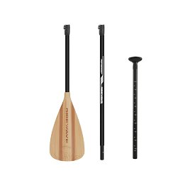 Pádlo RIDEWAVE Kun Bamboo 3-dílné nastavitelné pro paddleboard