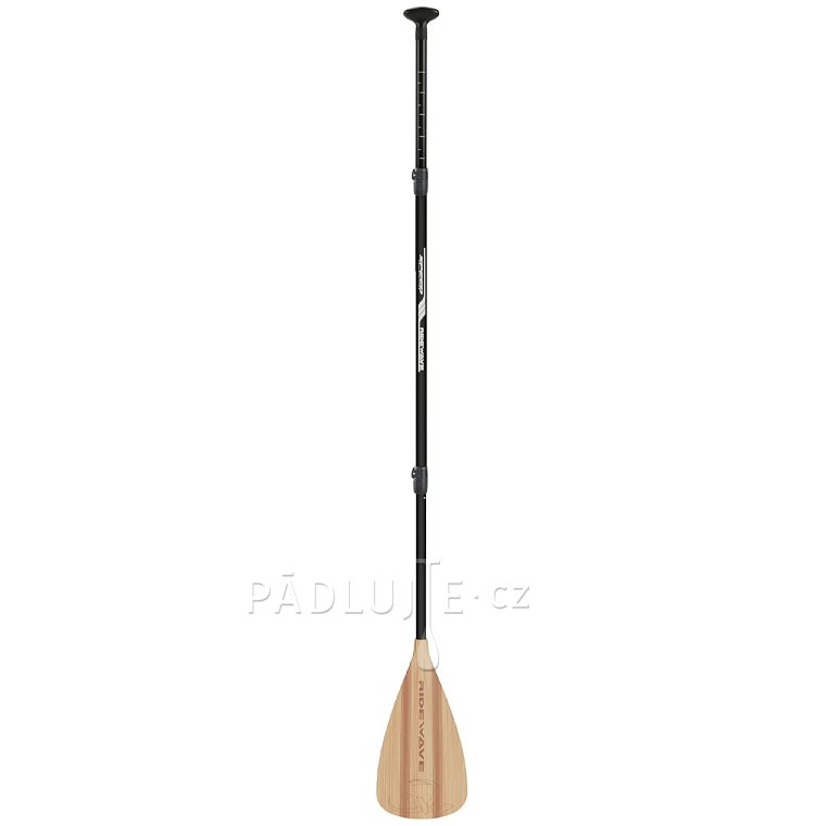 Pádlo RIDEWAVE Kun Bamboo 3-dílné nastavitelné pro paddleboard