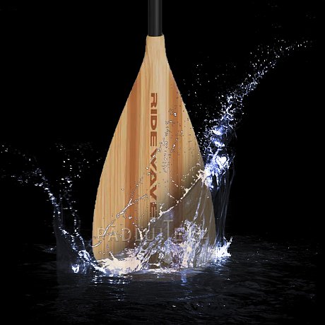 Pádlo RIDEWAVE Kun Bamboo Combo 4-dílné nastavitelné pro paddleboard i kajak