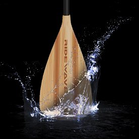 Pádlo RIDEWAVE Kun Bamboo Combo 4-dílné nastavitelné pro paddleboard i kajak