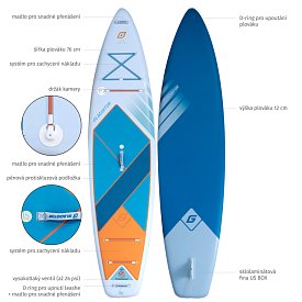 Paddleboard GLADIATOR ELITE 11'2 s karbon pádlem 2026 - nafukovací