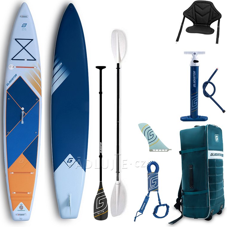 Paddleboard GLADIATOR ELITE 14' Touring s karbon pádlem 2026 - nafukovací