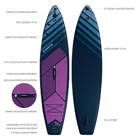 Paddleboard GLADIATOR PRO 11'2 s pádlem 2026 - nafukovací