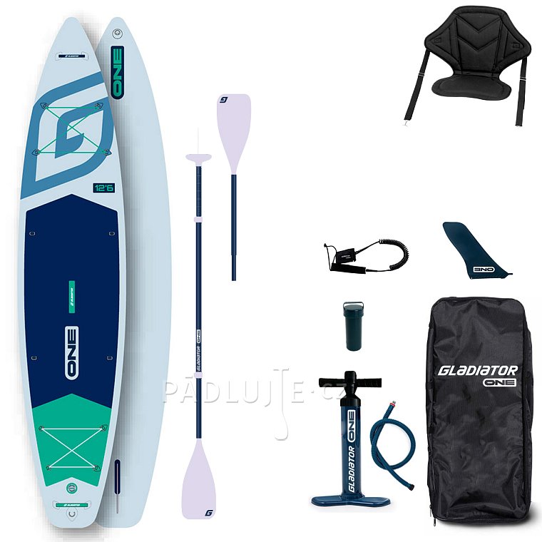 Paddleboard GLADIATOR ONE 12'6 Touring White - nafukovací