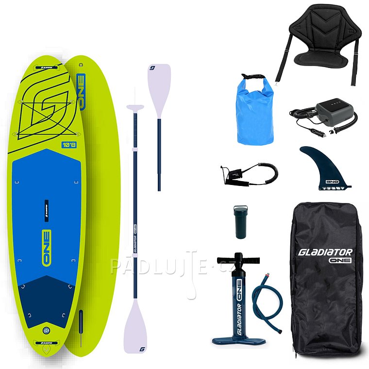 Paddleboard GLADIATOR ONE 10'8 Allround Lime - nafukovací