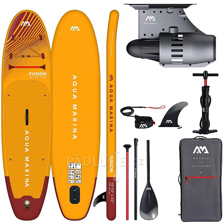 Paddleboard AQUA MARINA eFUSION 10'10'' s  motorem AQUA MARINA BlueDrive S Power fin - nafukovací POUŽITÉ ZBOŽÍ