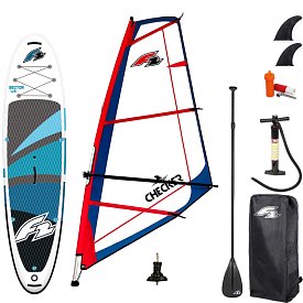 Paddleboard F2 SECTOR 12'2 BLUE komplet s plachtou - nafukovací