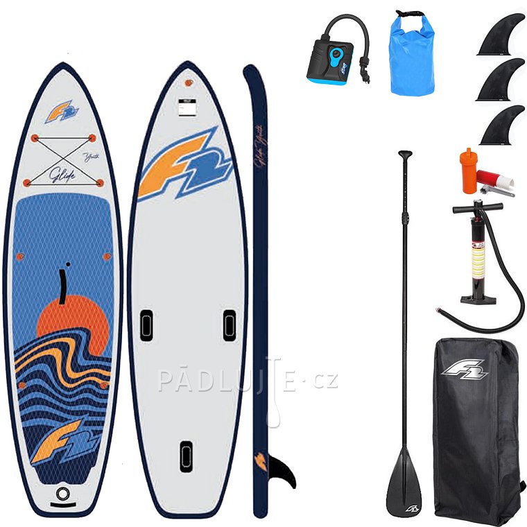 Paddleboard F2 GLIDE WINDSURF/WING YOUTH GREY 10'0 s pádlem - nafukovací paddleboard