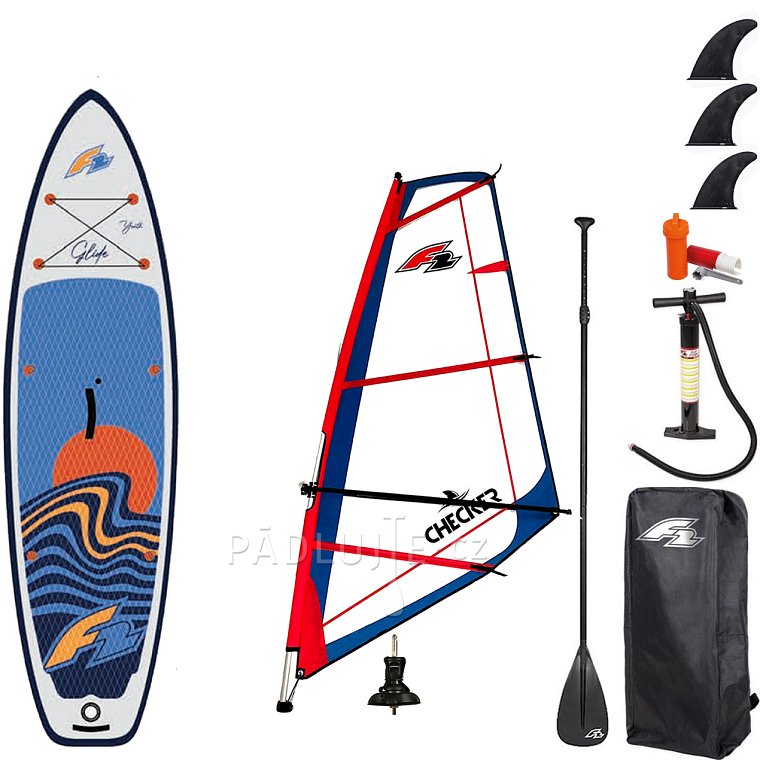 Paddleboard F2 GLIDE WINDSURF/WING YOUTH GREY 10'0 komplet s plachtou - nafukovací paddleboard