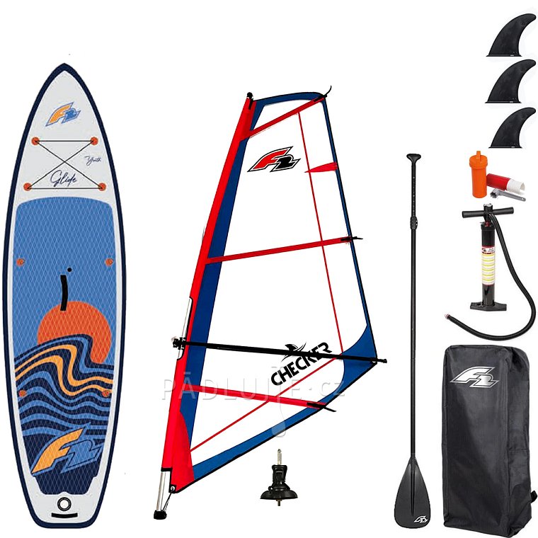 Paddleboard F2 GLIDE WINDSURF/WING YOUTH GREY 10'0 komplet s plachtou - nafukovací paddleboard