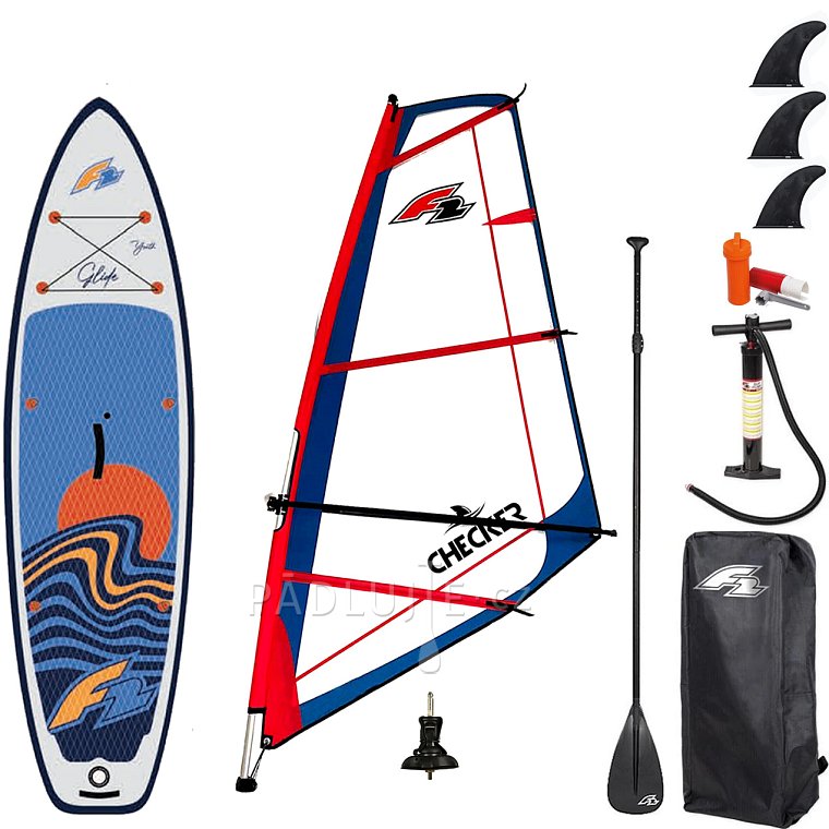 Paddleboard F2 GLIDE WINDSURF/WING YOUTH GREY 10'0 komplet s plachtou - nafukovací paddleboard